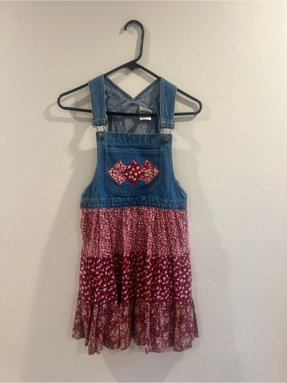 Denim Overall Skirt Dress